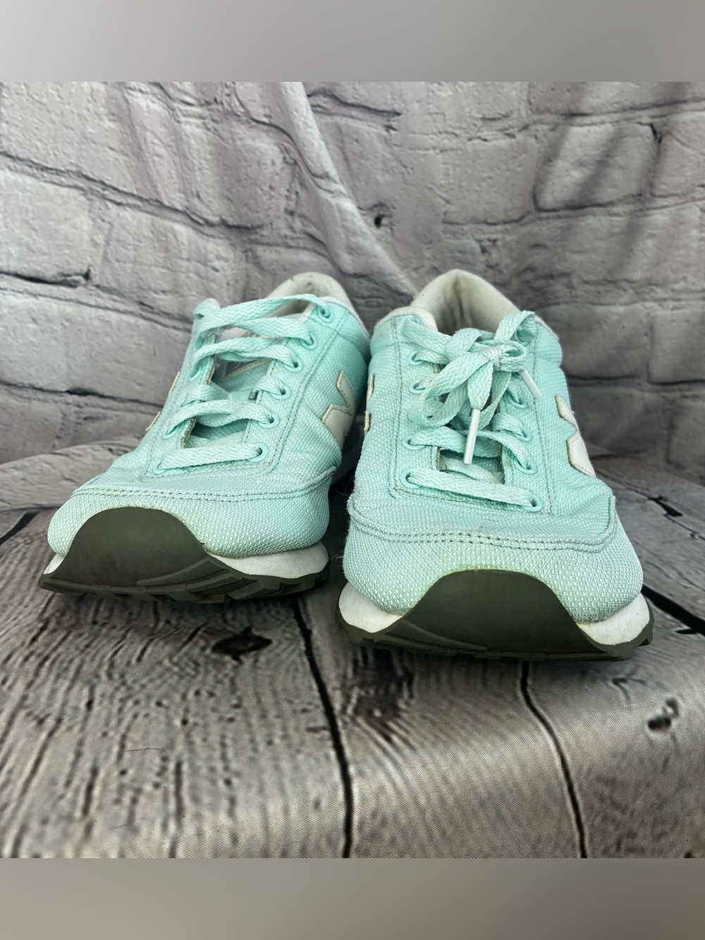 New Balance 501 Retro Low Top Lifestyle Running Fashion Sneakers Aqua Mint Sz 9 - Picture 7 of 13